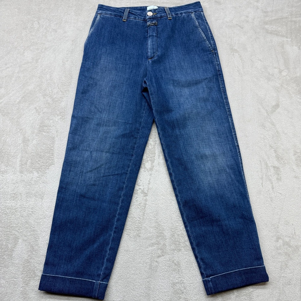 Closed Straight Leg Jeans Womens 26x26 Blue Medium Wash Preppy Made in Italy